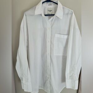 Abercrombie Oversized White Button Up